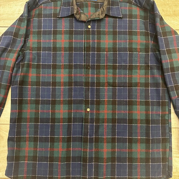 Vintage Pendleton Plaid Flannel Shirt wool size XL made in USA - Picture 6 of 9